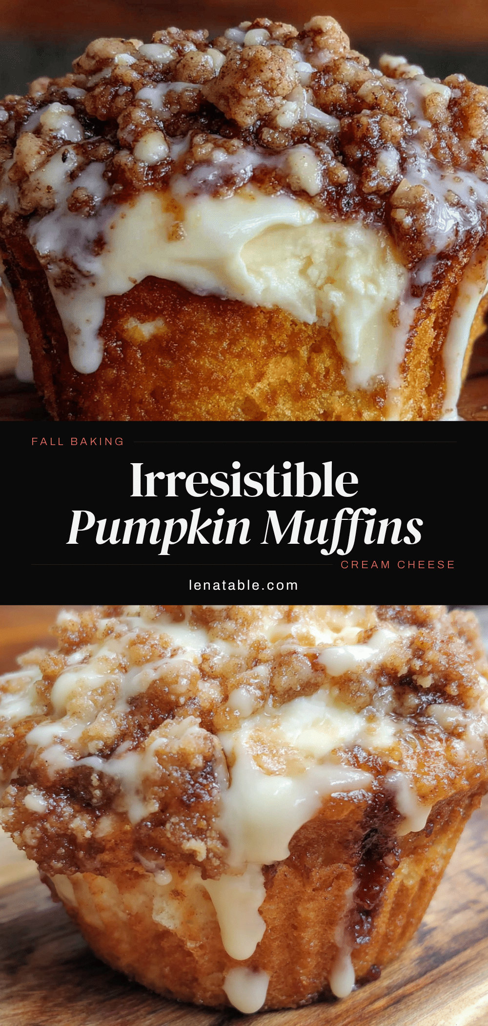 pumpkin cream cheese muffins recipe