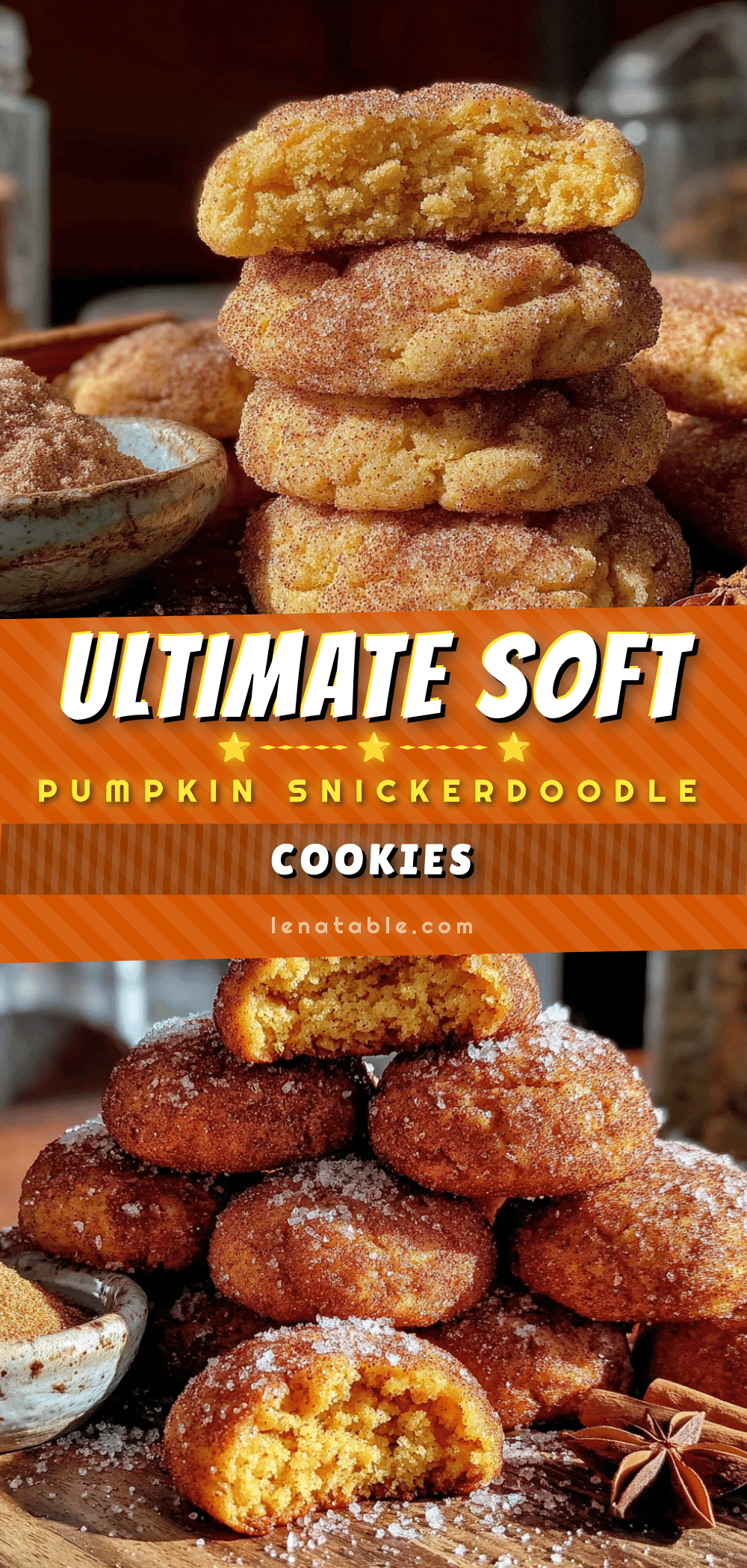 pumpkin spice snickerdoodle cookies recipe