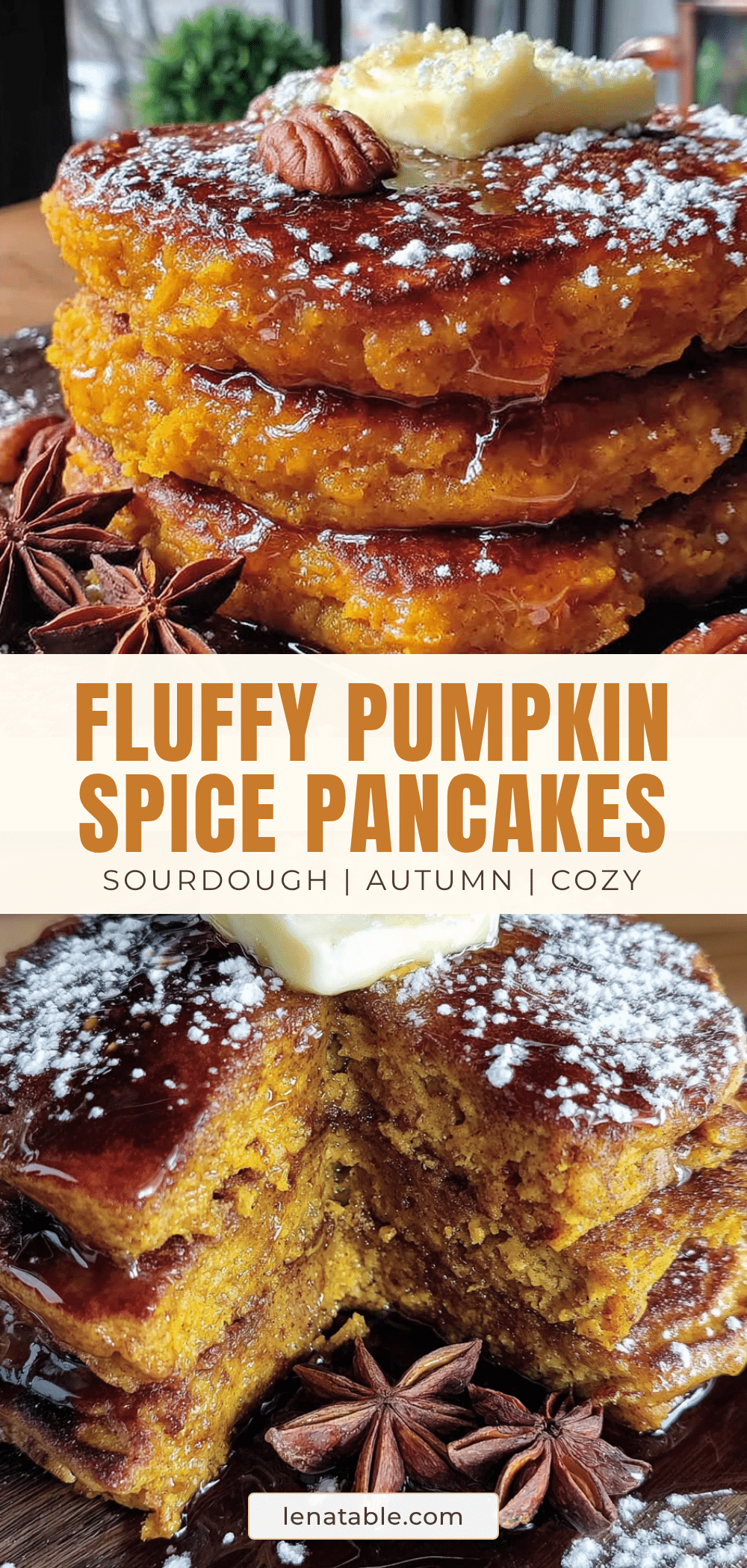 pumpkin spice sourdough discard pancakes recipe