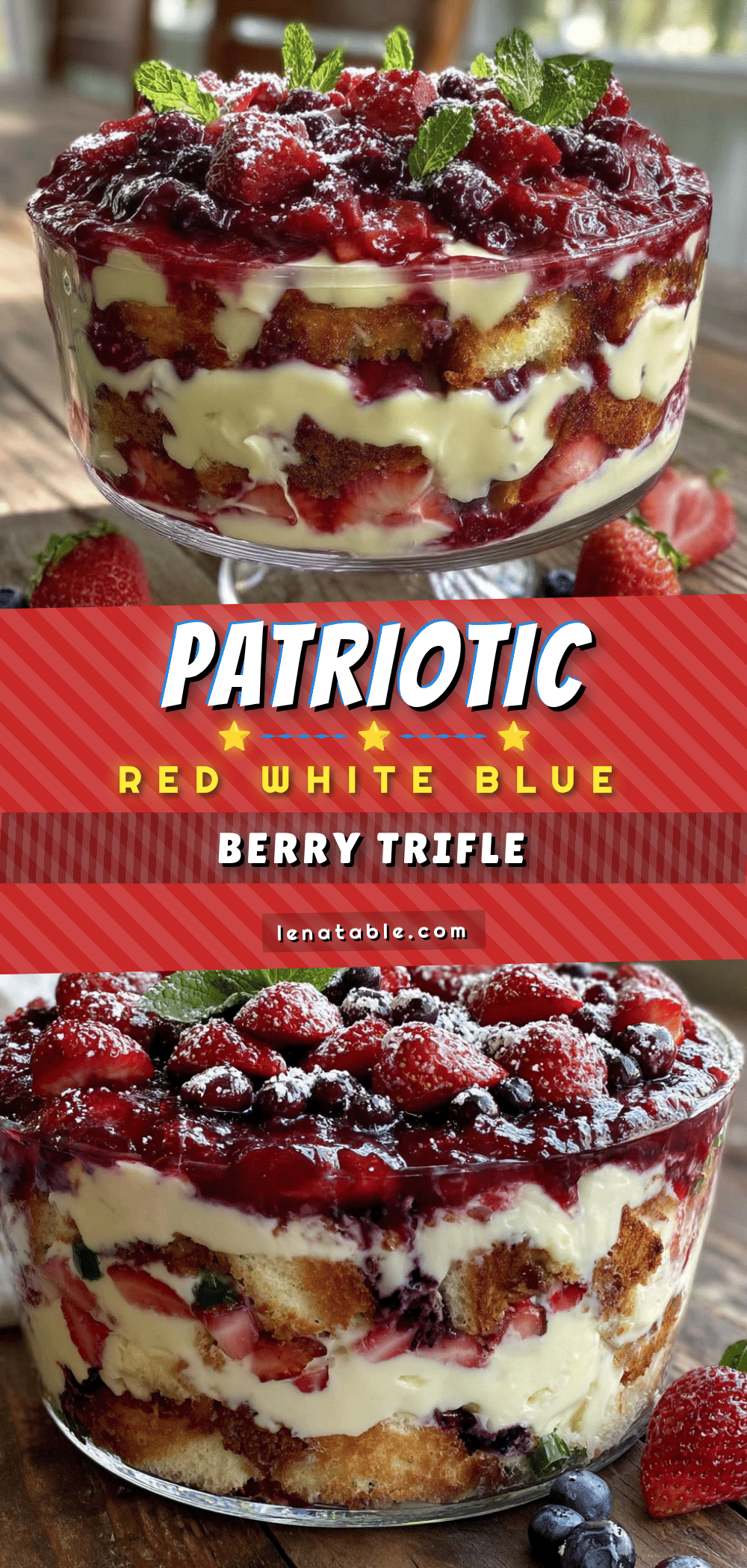red white and blue berry trifle recipe