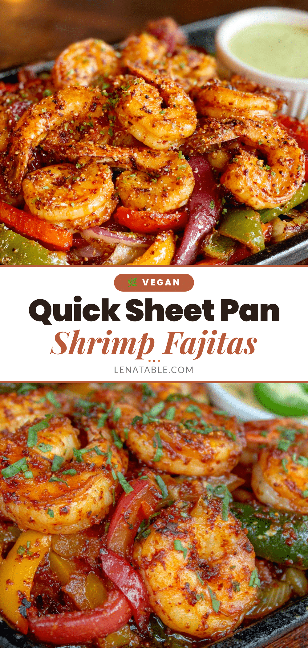 sheet pan shrimp fajitas recipe