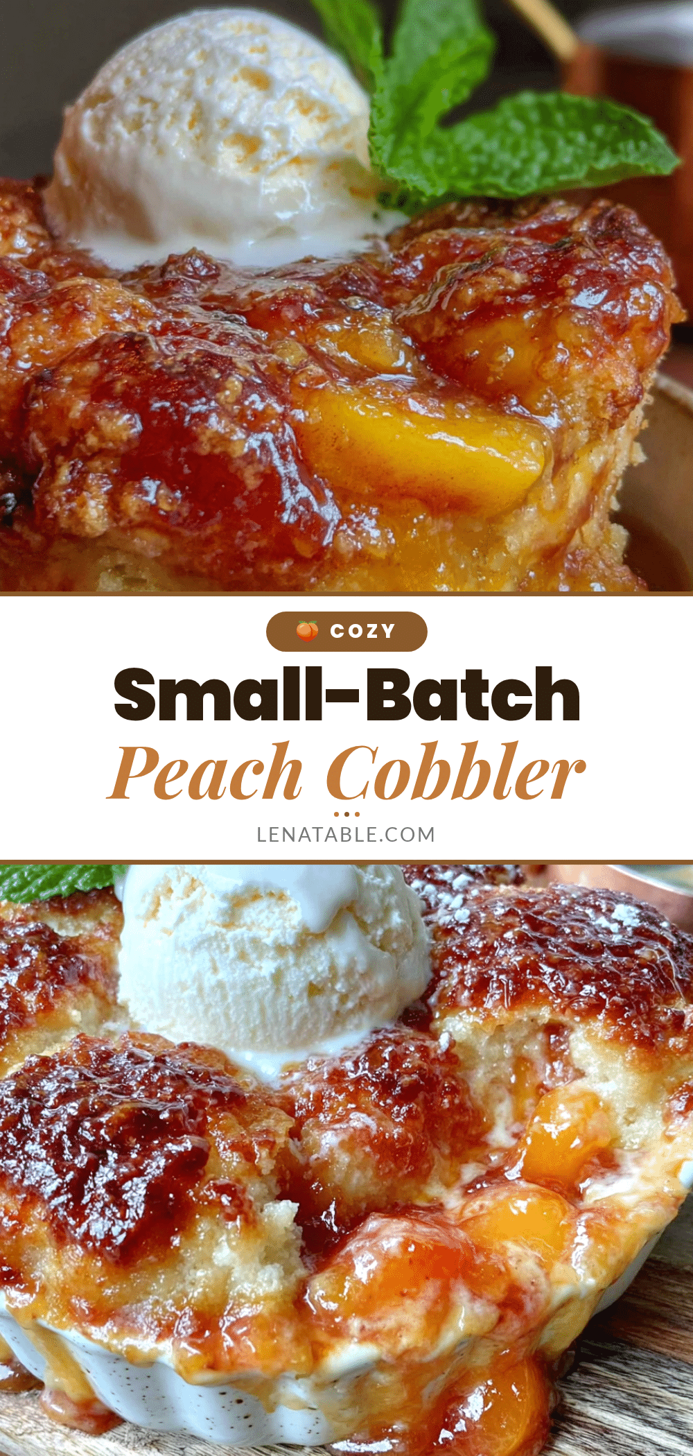small-batch peach cobbler recipe