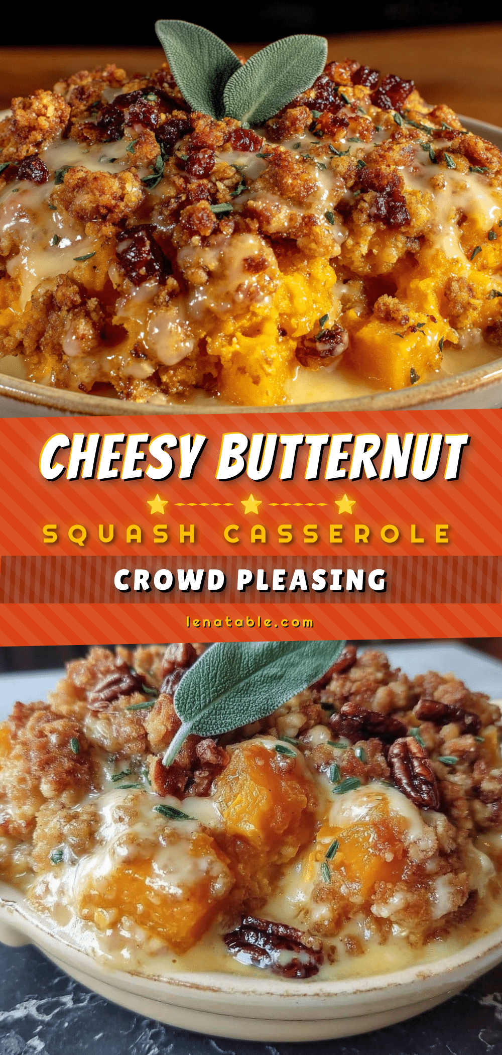 butternut squash casserole with streusel recipe