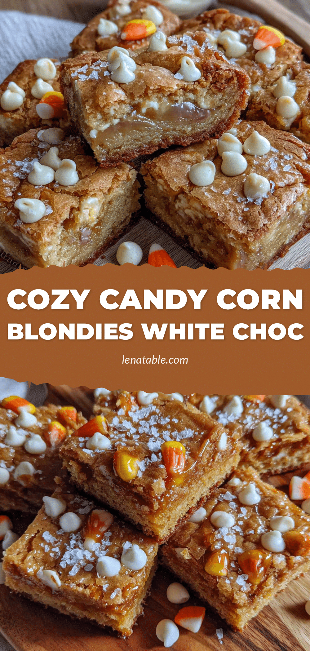 candy corn blondies recipe