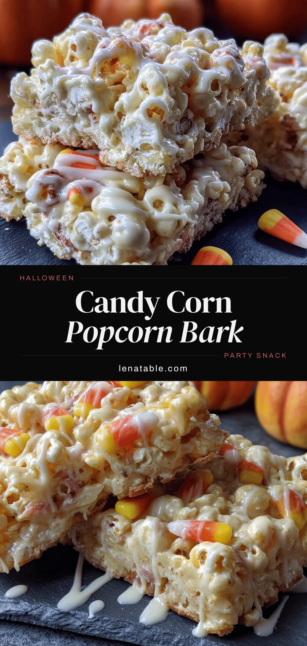 candy corn popcorn bark recipe