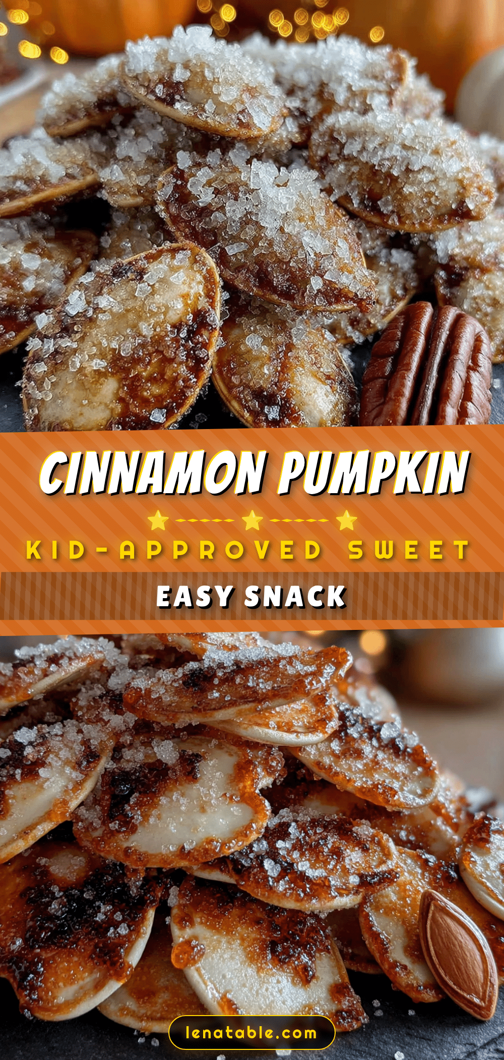 cinnamon sugar pumpkin seeds recipe