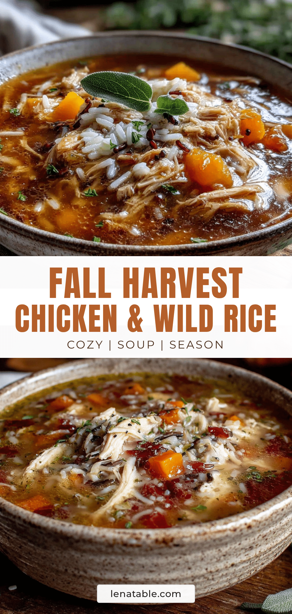 cozy fall harvest chicken and wild rice soup recipe