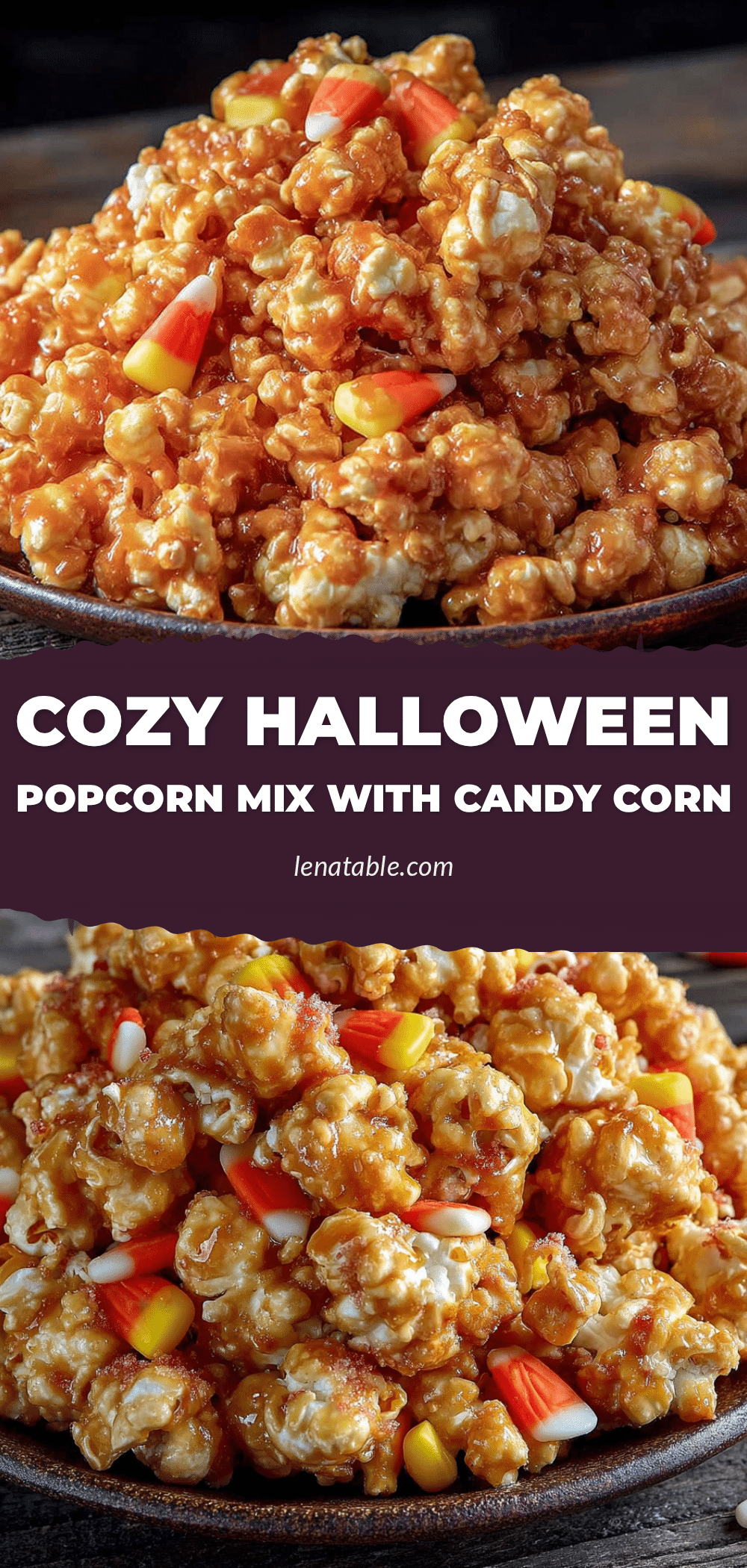 cozy Halloween popcorn mix recipe