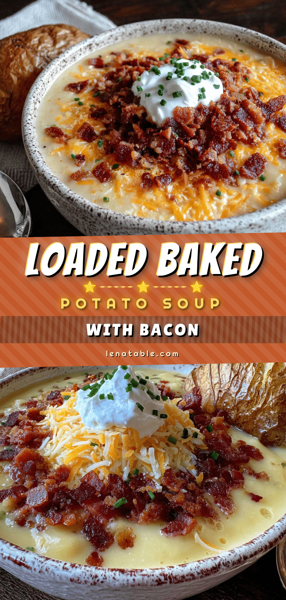 cozy loaded baked potato soup with bacon recipe