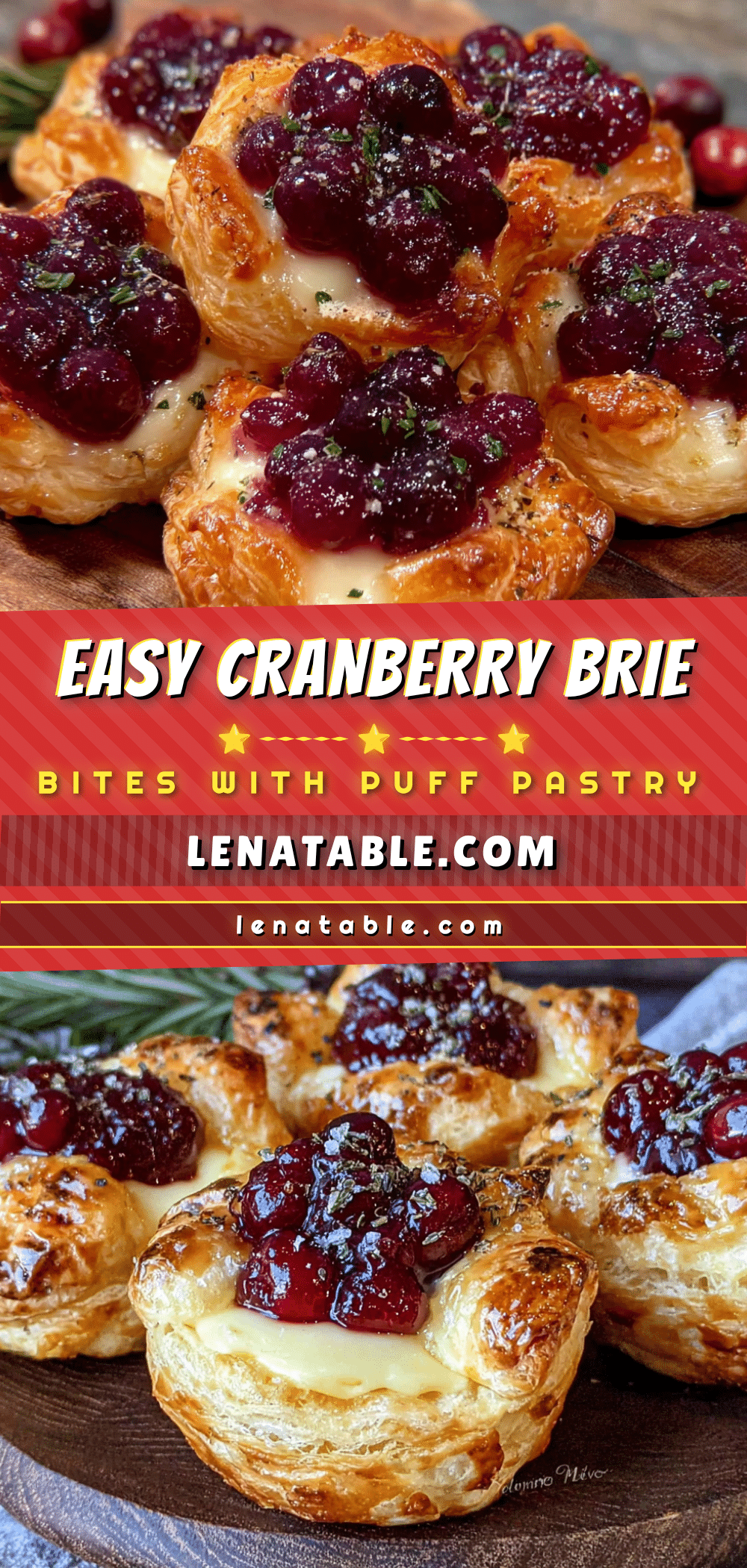 cranberry brie bites recipe
