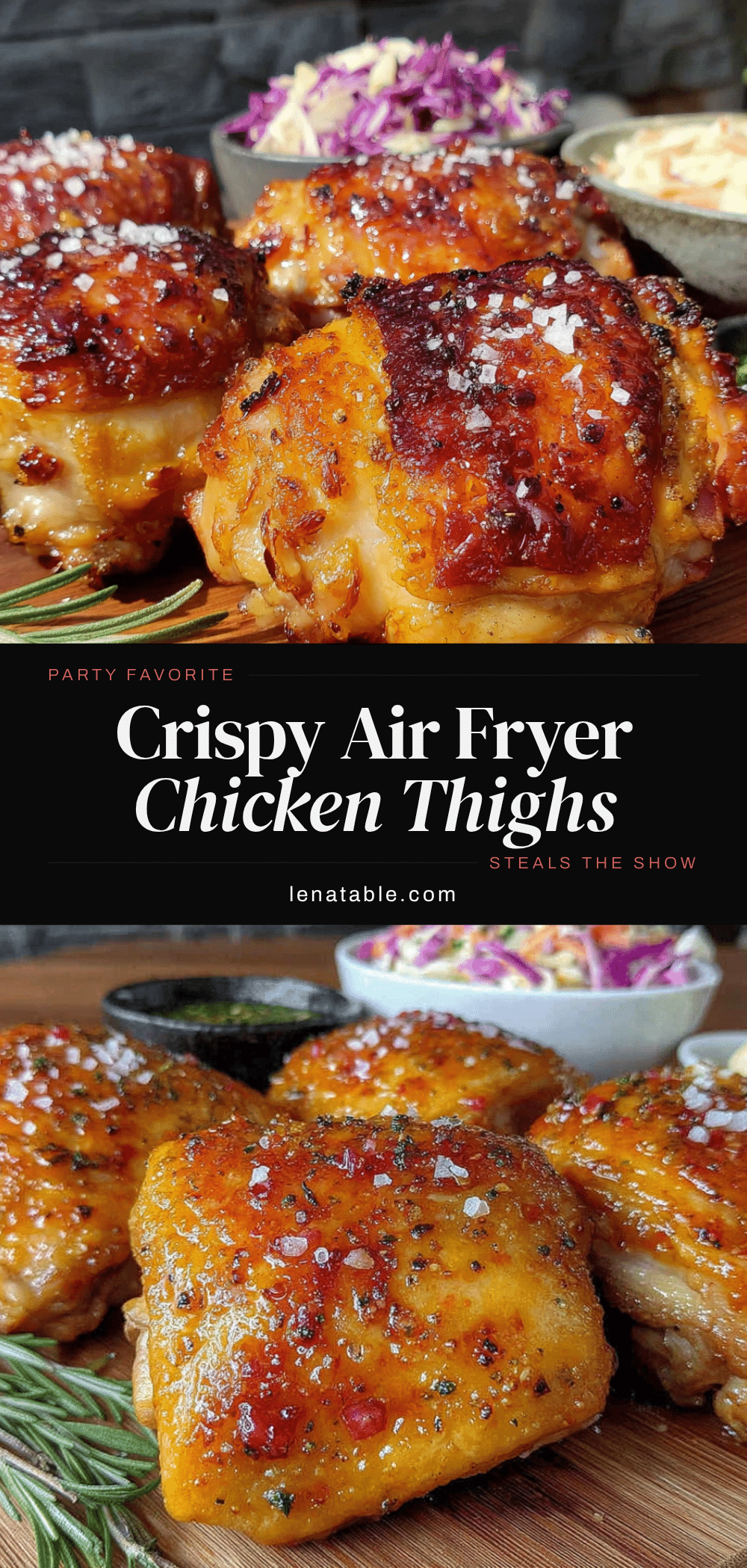 crispy air fryer chicken thighs recipe