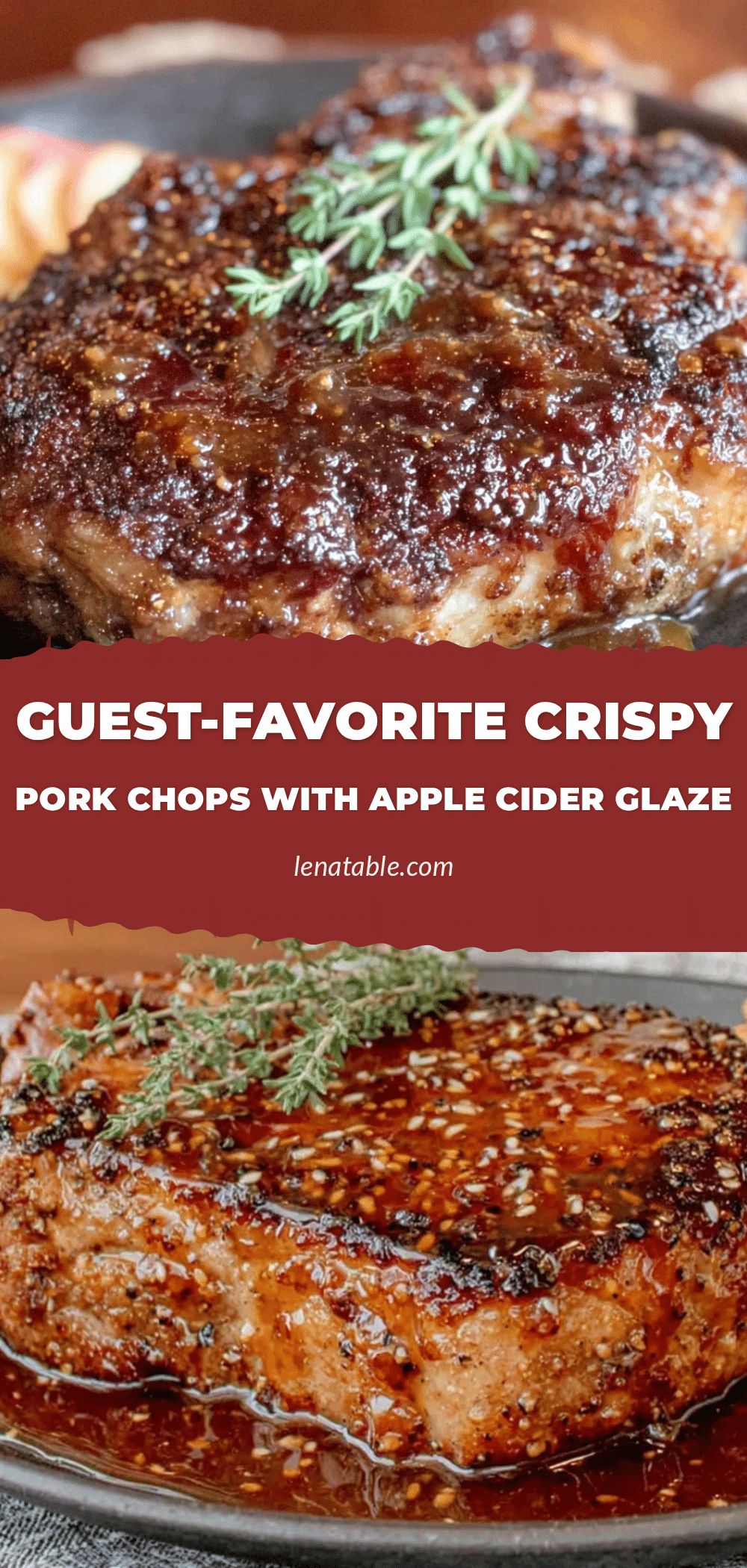 crispy pork chops with apple cider glaze recipe