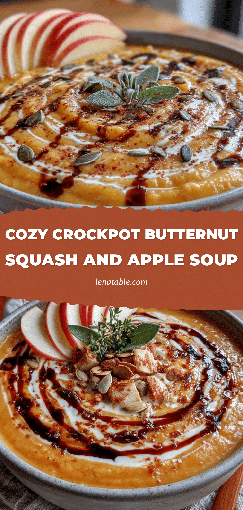 crockpot butternut squash and apple soup recipe