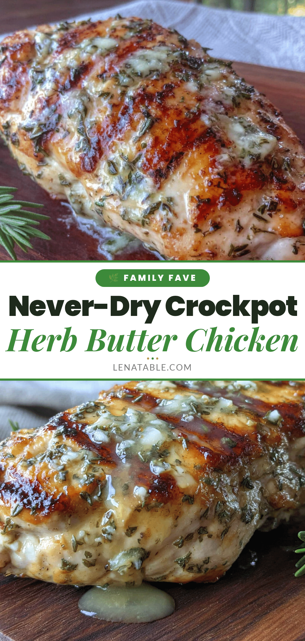 Crockpot Chicken Breast with Herb Butter recipe