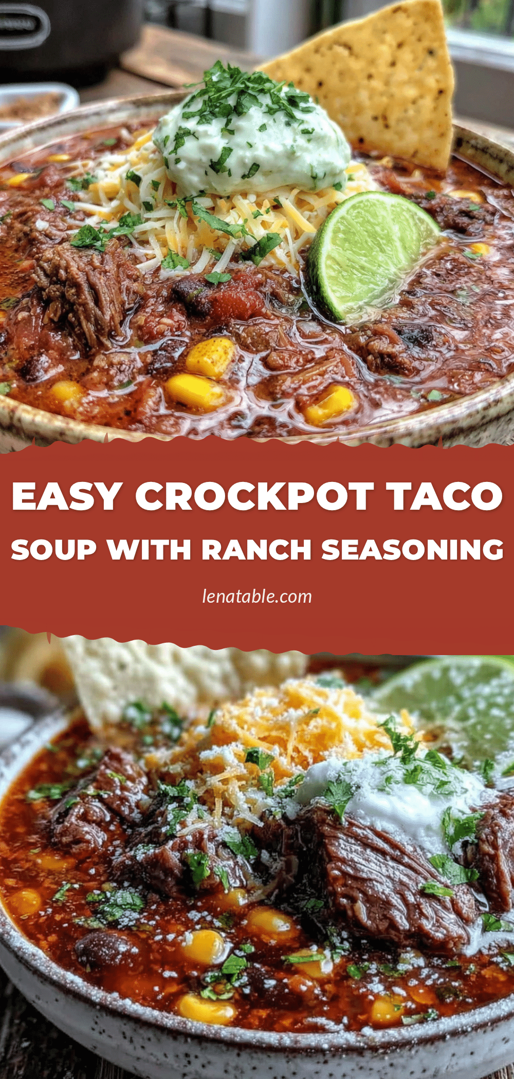crockpot taco soup with ranch seasoning recipe