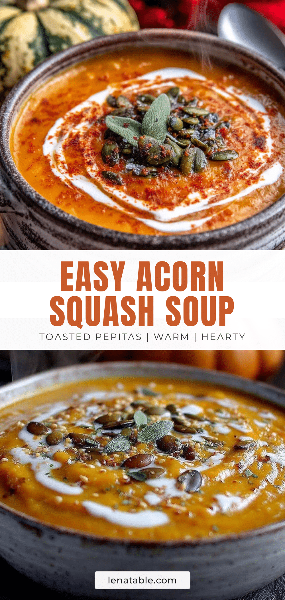 easy acorn squash soup recipe