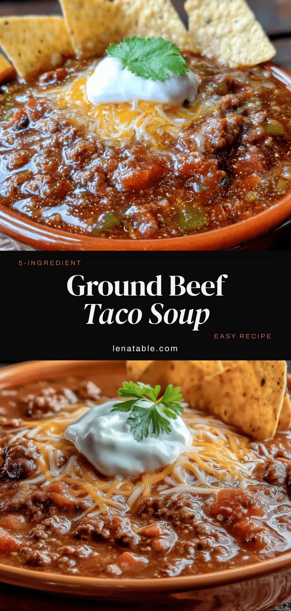 easy ground beef taco soup recipe