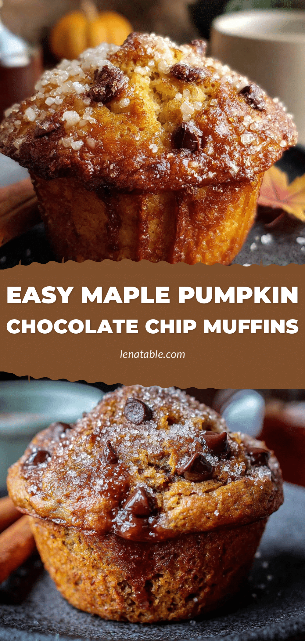Easy Maple Pumpkin Chocolate Chip Muffins recipe