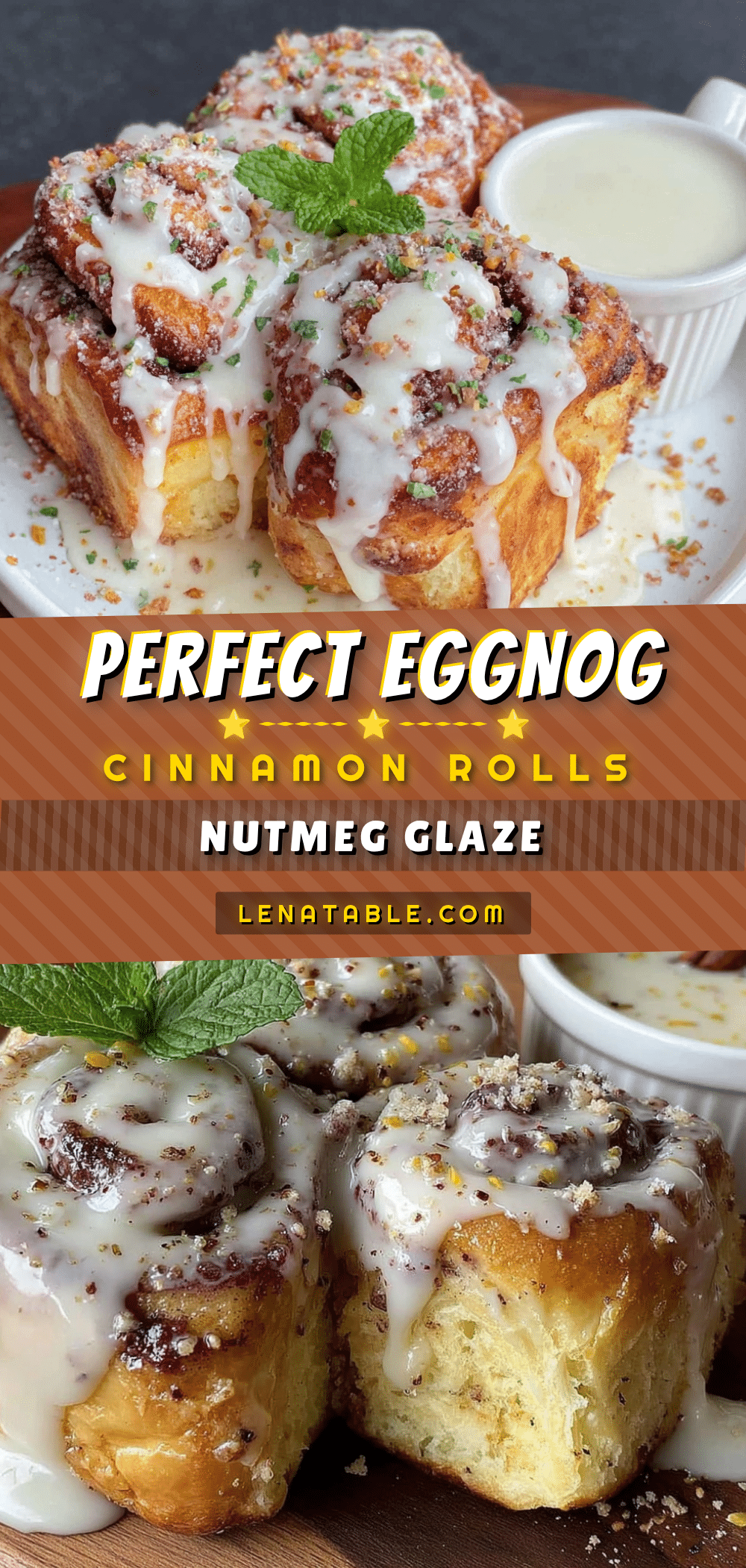 egg nog cinnamon rolls recipe