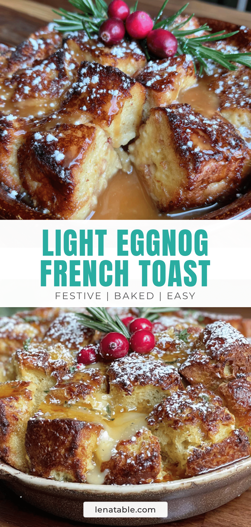 eggnog french toast bake recipe