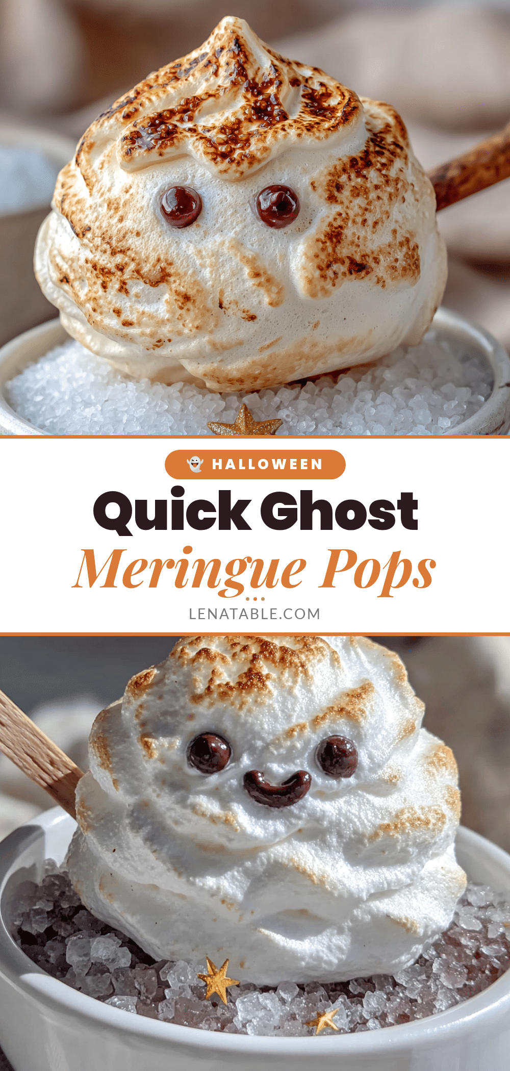 ghost meringue cookie pops recipe