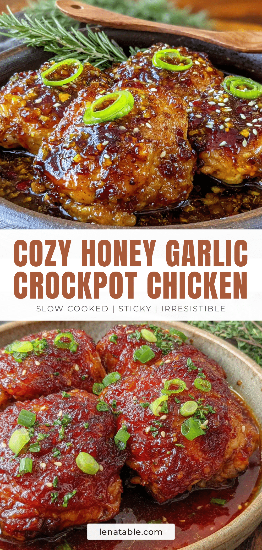 honey garlic crockpot chicken thighs recipe