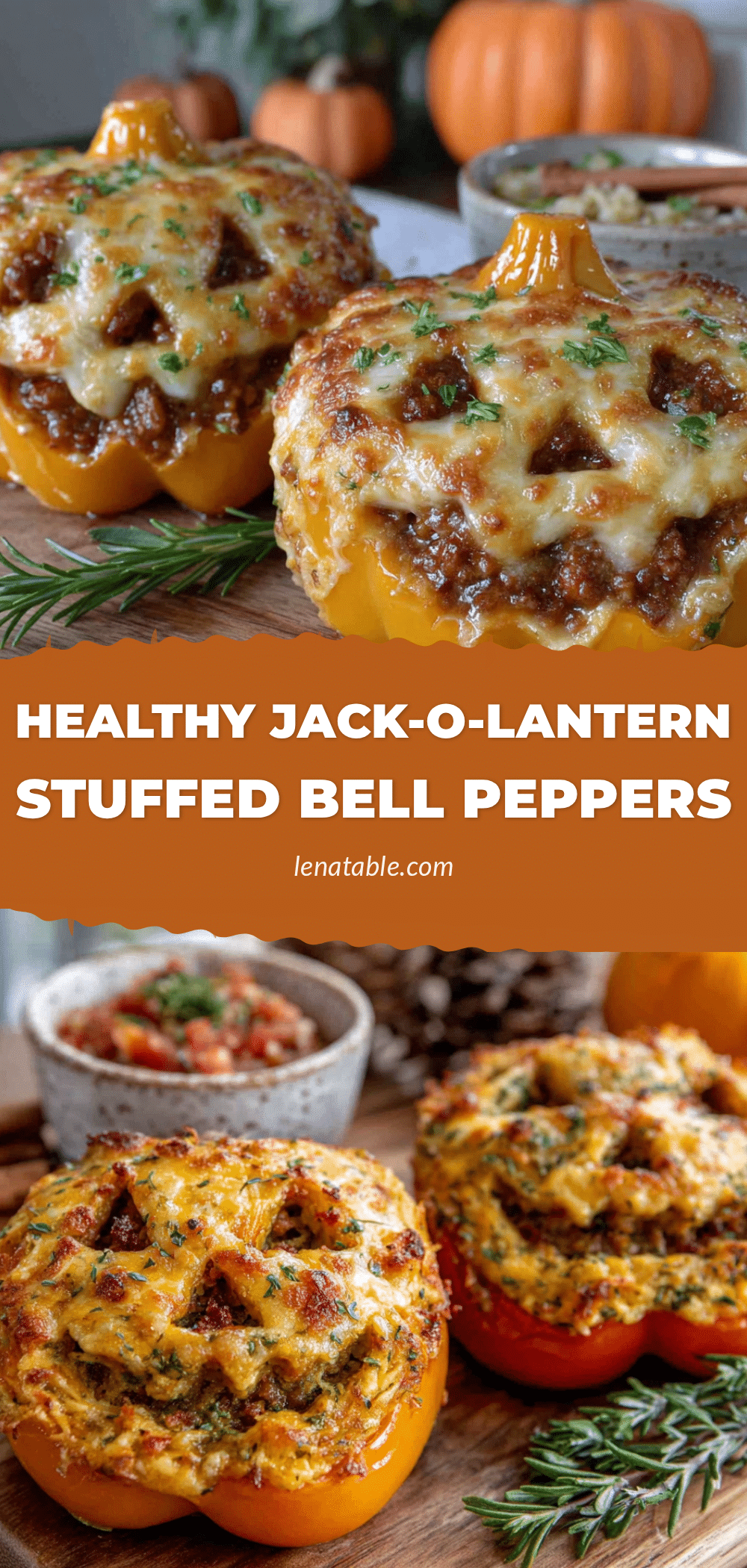 jack-o-lantern stuffed peppers recipe