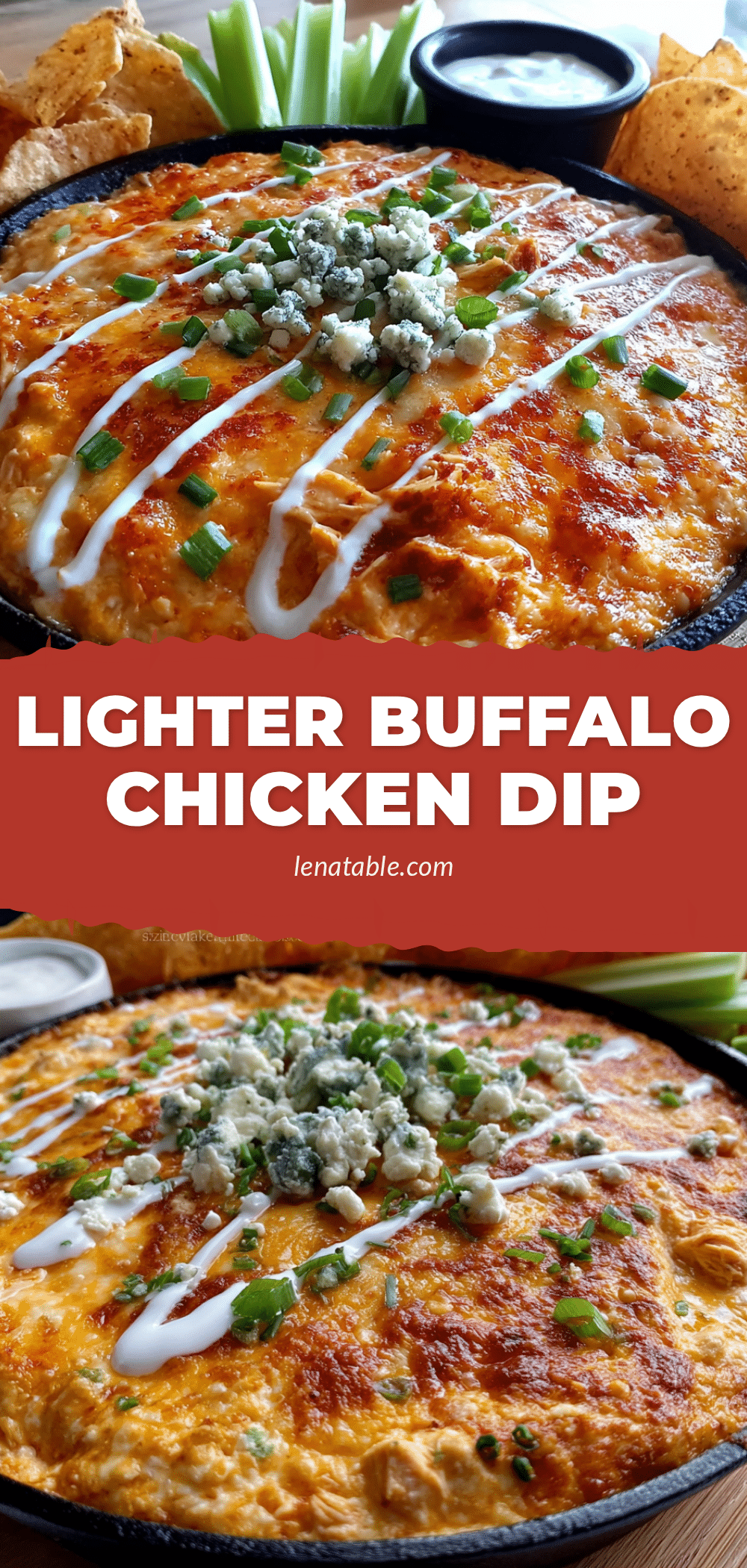 lighter buffalo chicken dip recipe