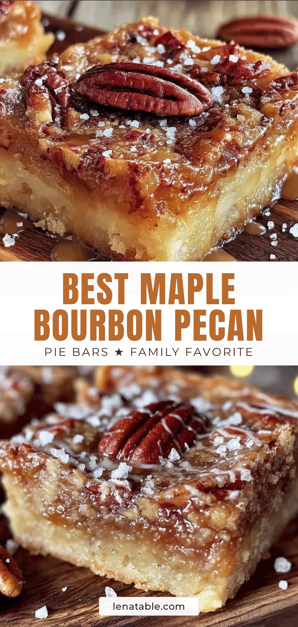 maple bourbon pecan pie bars recipe