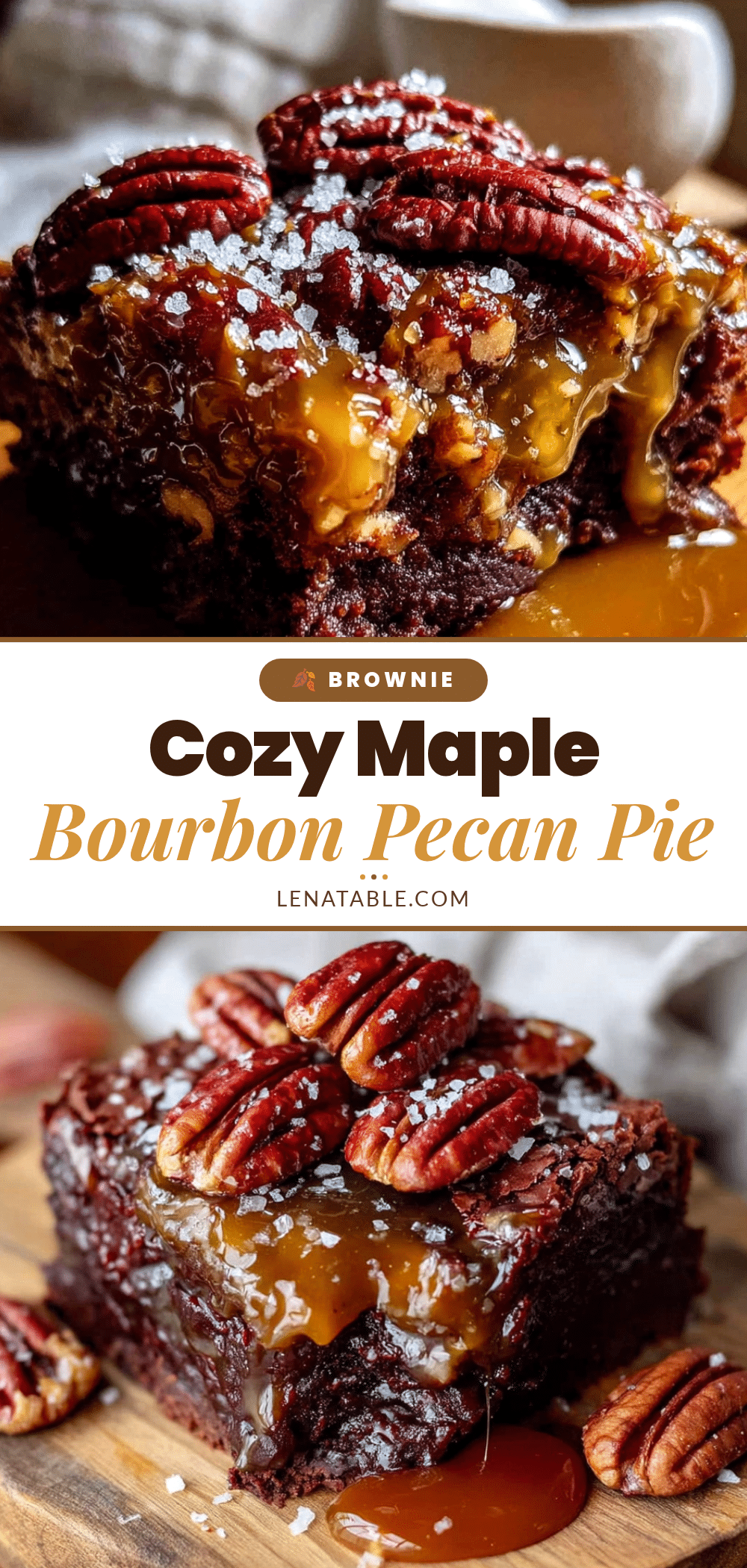 maple bourbon pecan pie brownies recipe