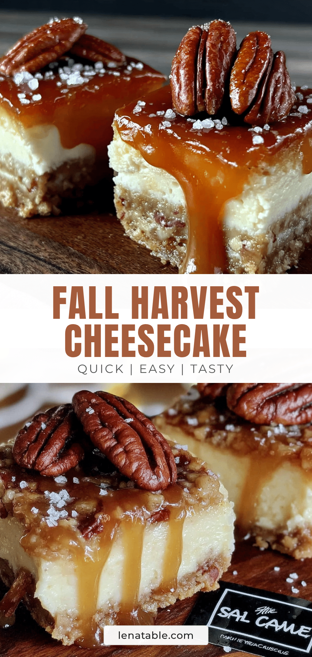 Quick Fall Harvest Cheesecake Bars recipe