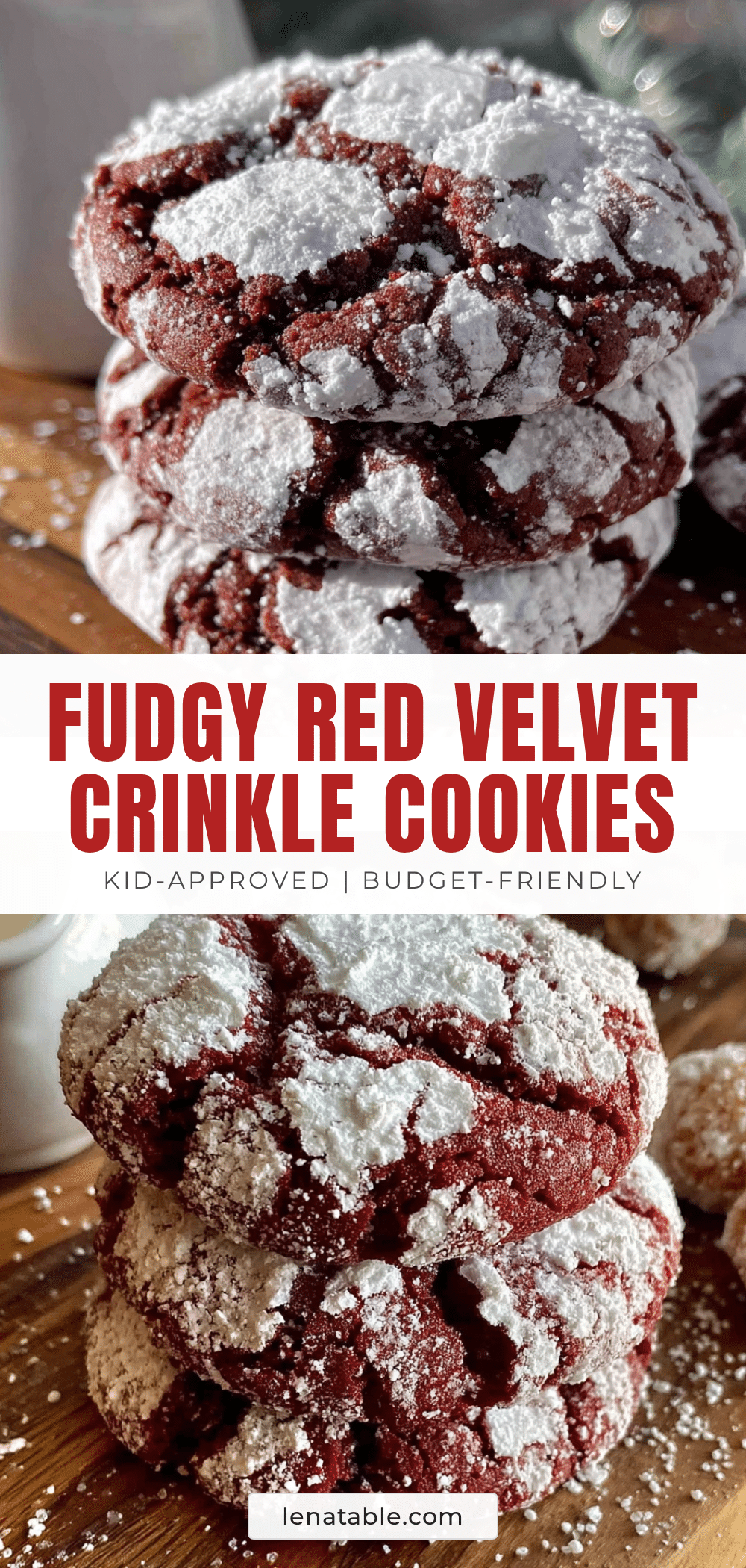 red velvet crinkle cookies recipe
