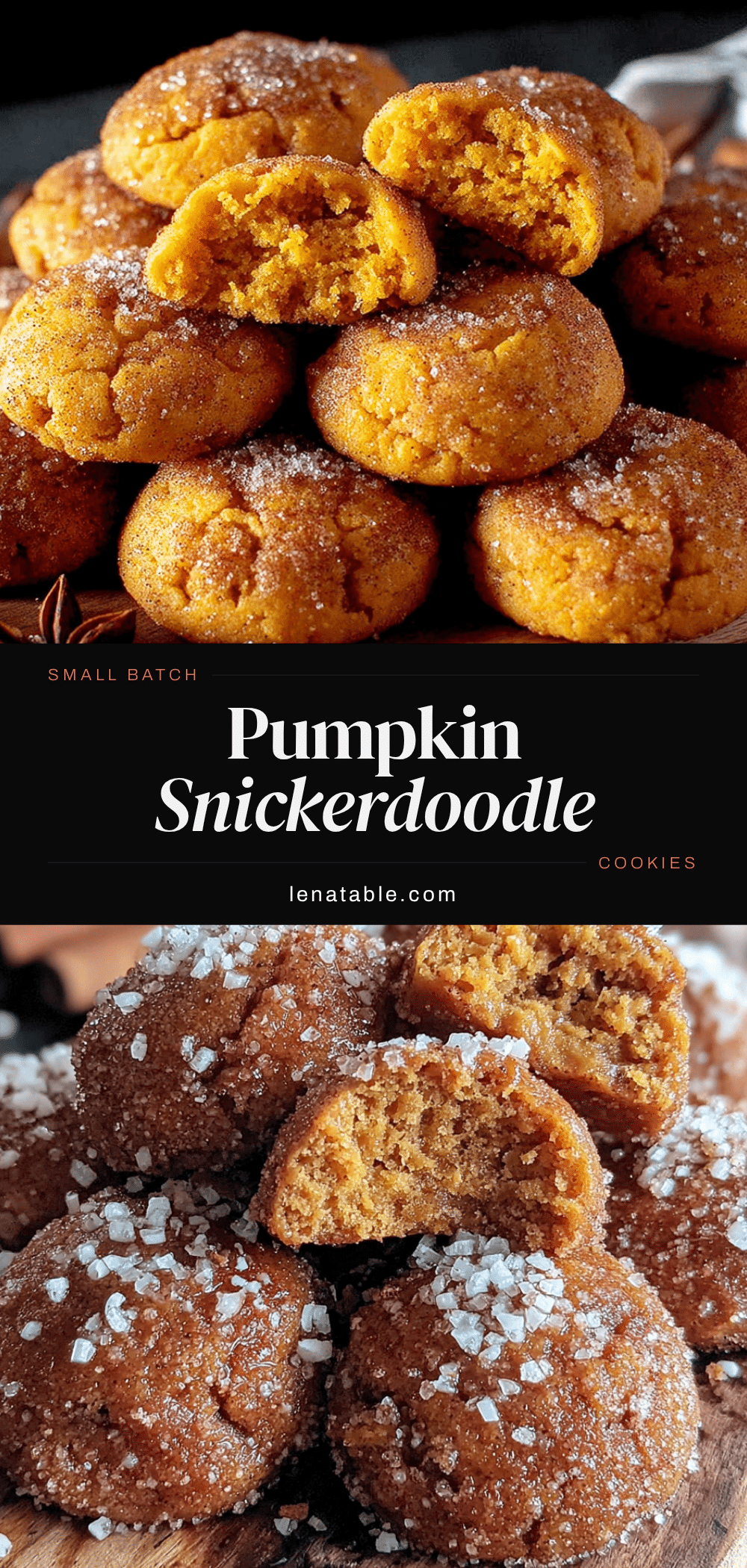 small-batch pumpkin snickerdoodle cookies recipe