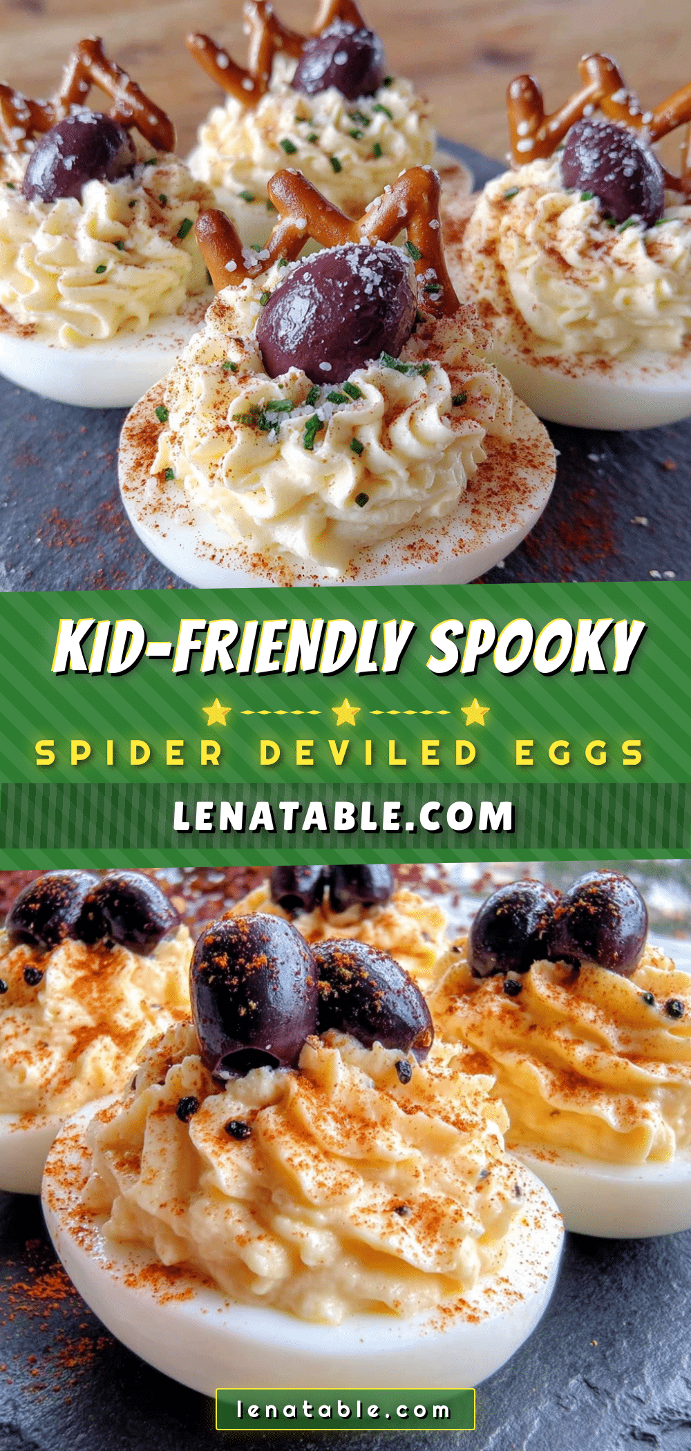 spider deviled eggs recipe