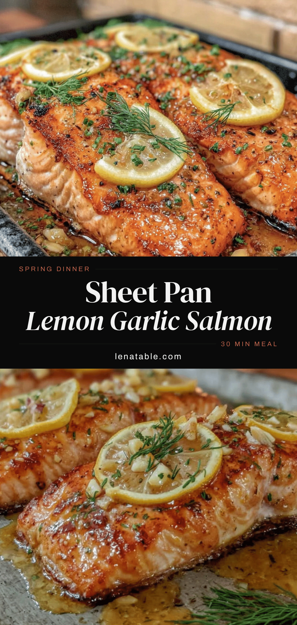 spring sheet pan salmon recipe