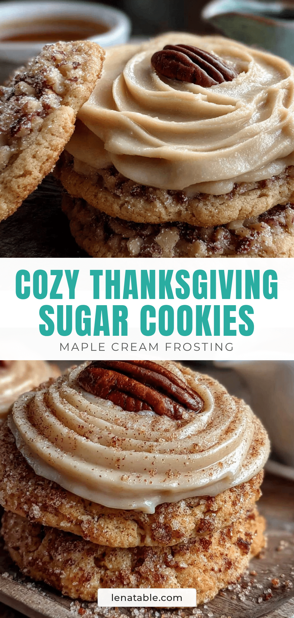 Thanksgiving sugar cookies with maple frosting recipe