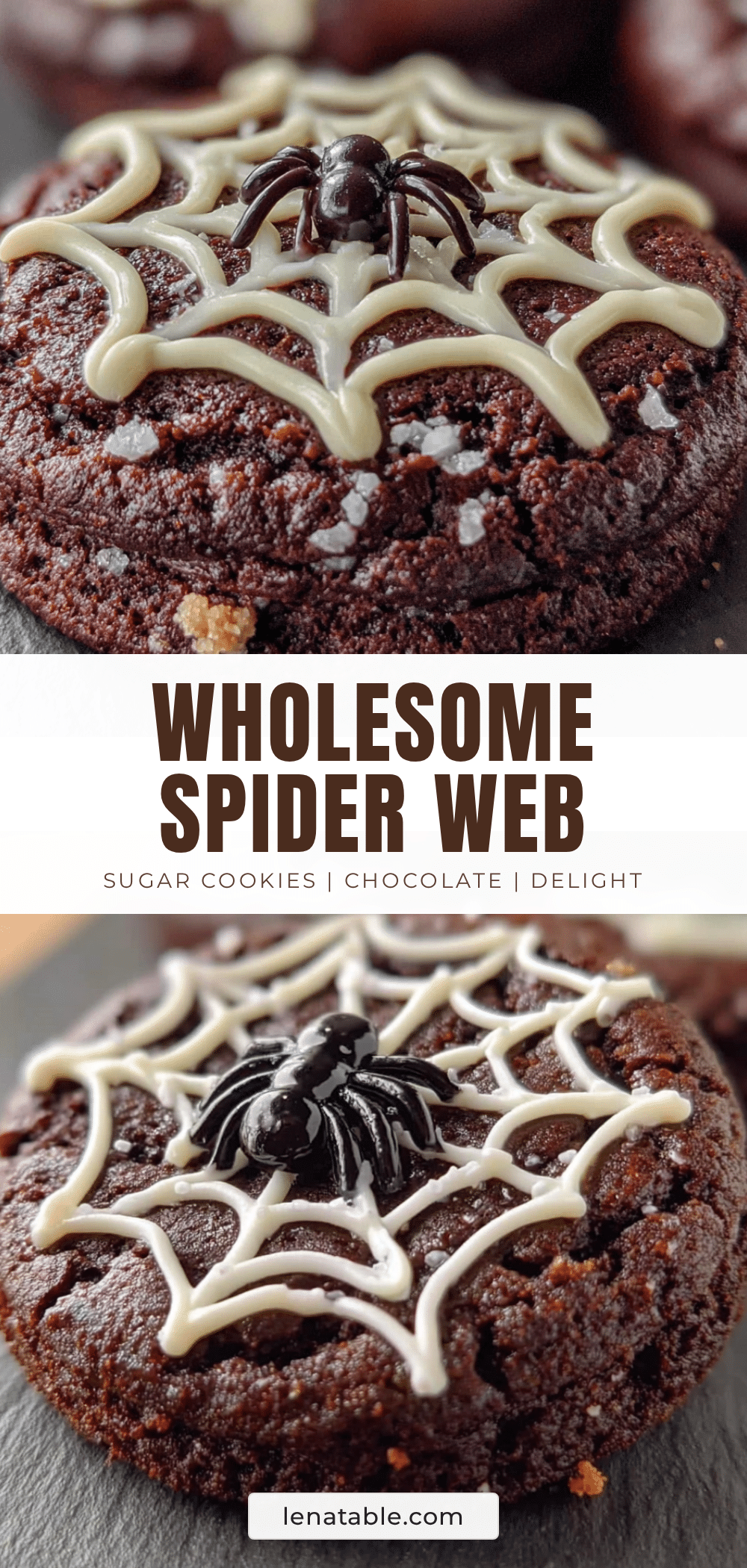 wholesome chocolate spider web sugar cookies recipe
