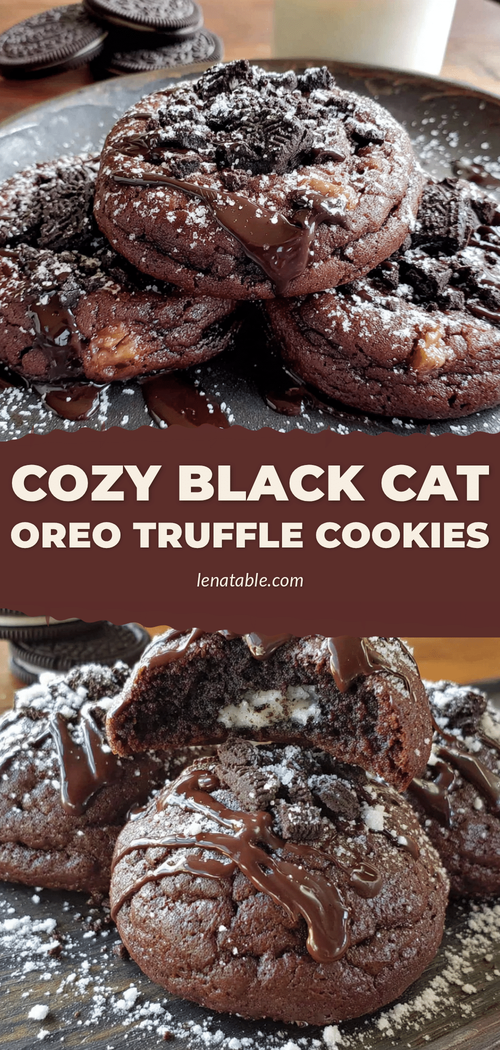 black cat Oreo truffle cookies recipe