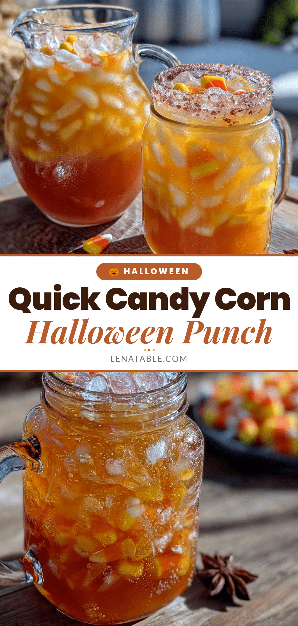 candy corn halloween punch recipe