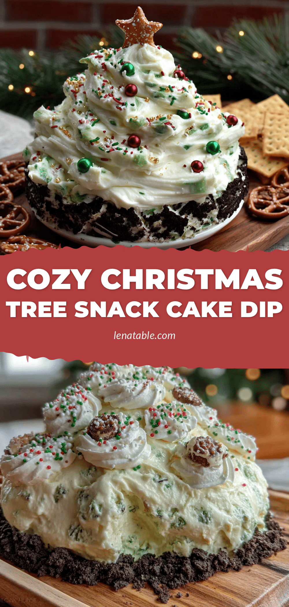 Christmas tree snack cake dip recipe