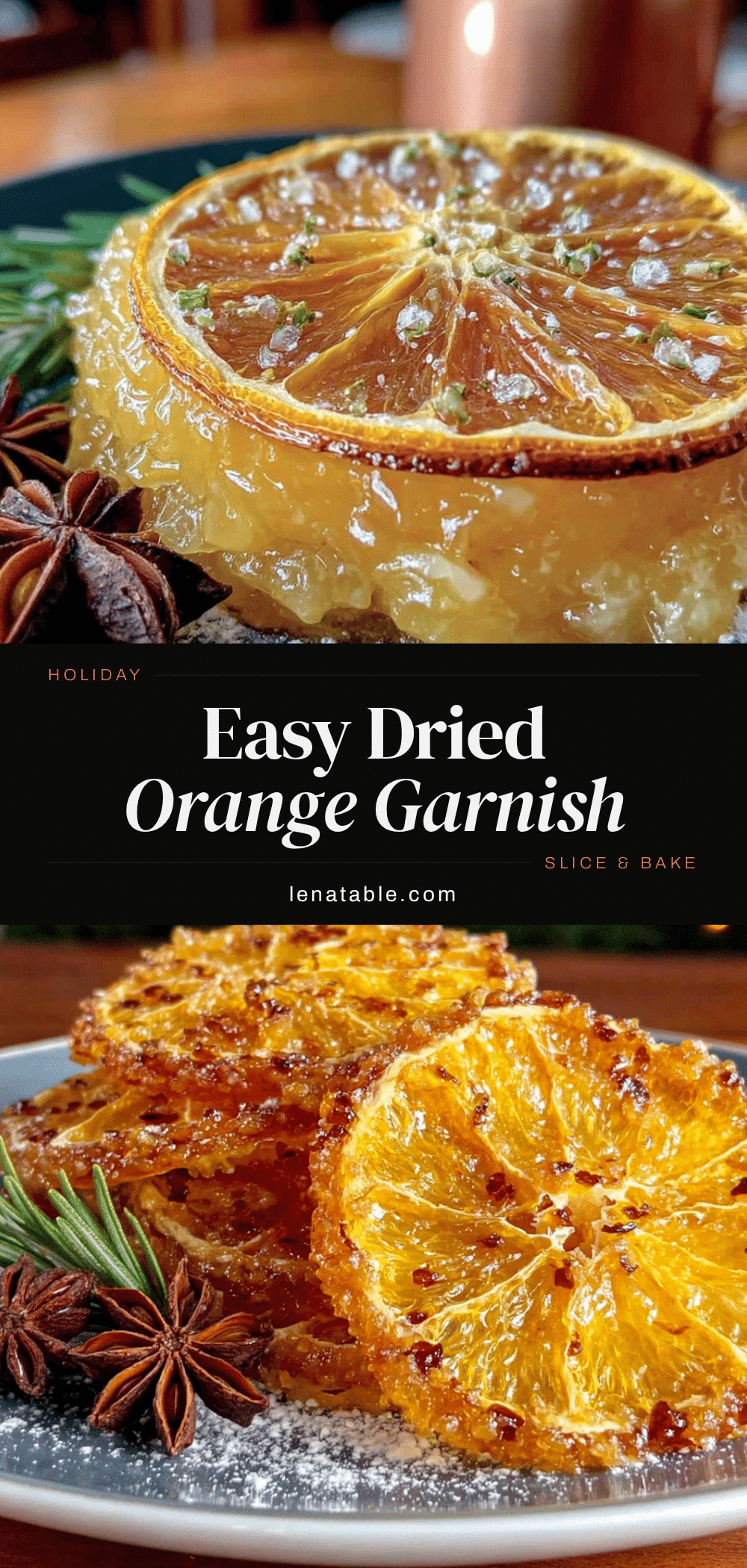Easy dried orange slices recipe