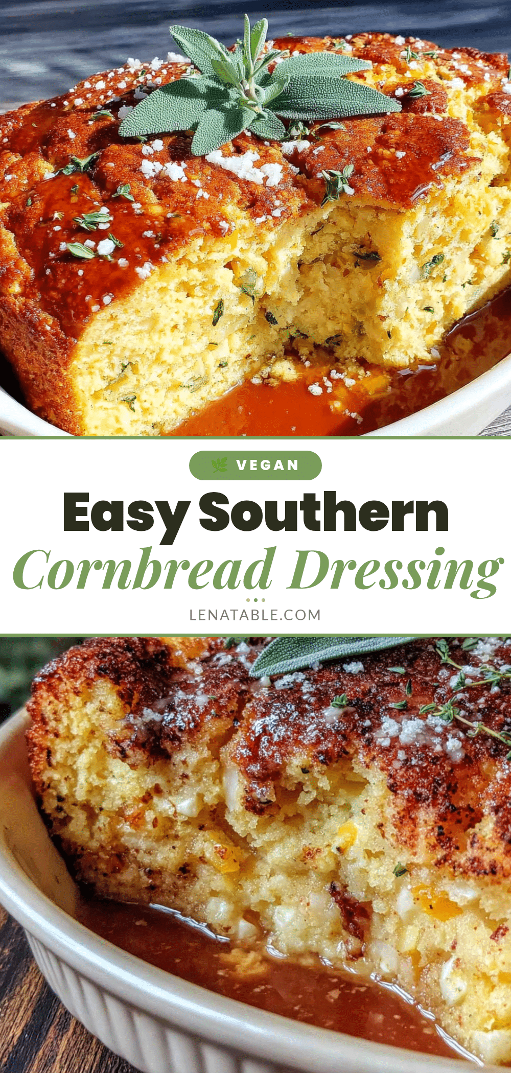Easy Southern Cornbread Dressing with Sage recipe