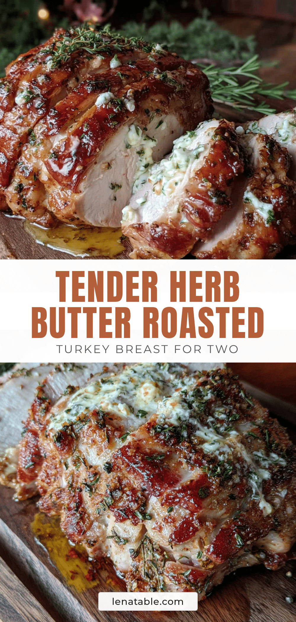 herb butter roasted turkey breast for two recipe