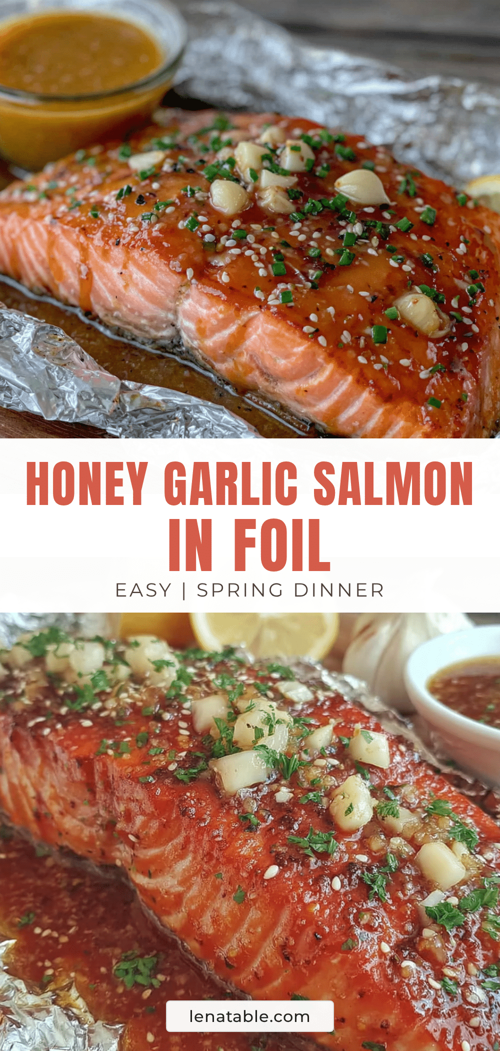 honey garlic salmon in foil recipe