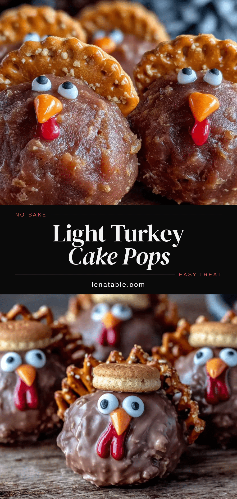 light no-bake turkey cake pops recipe