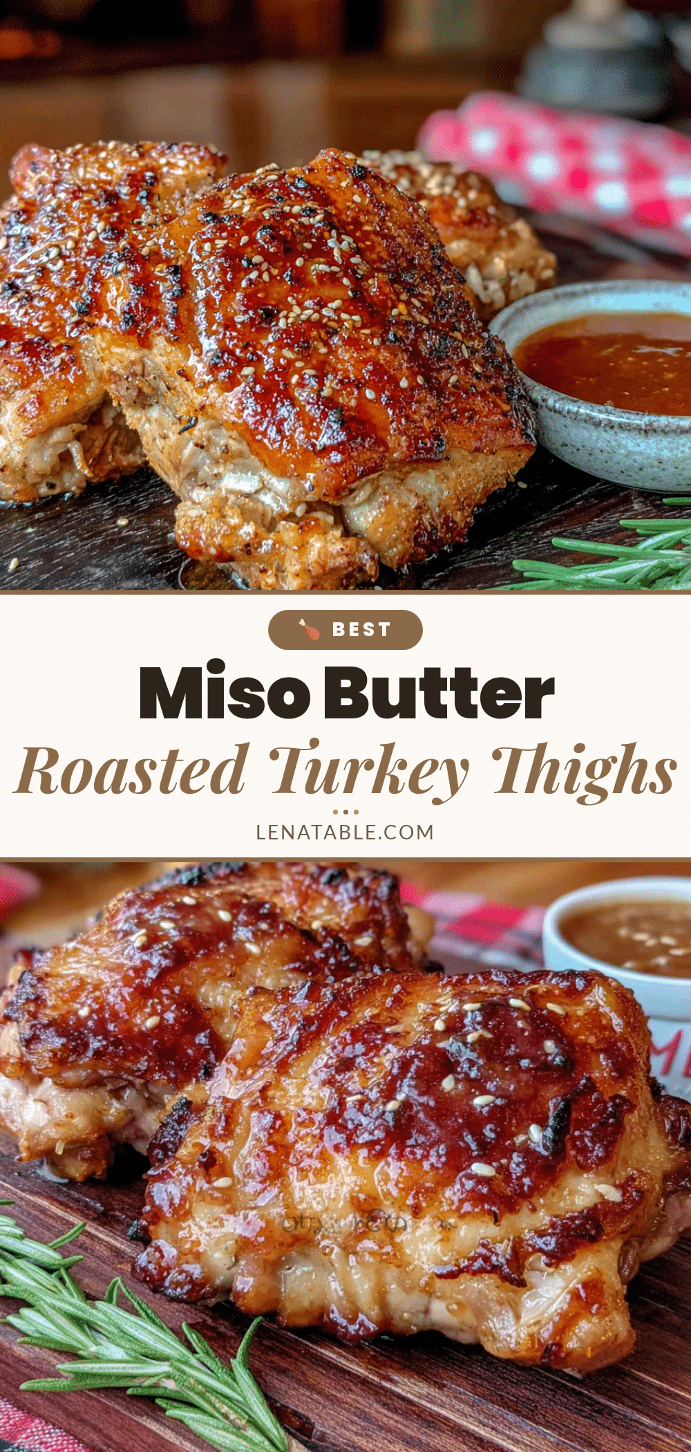 miso butter turkey thighs recipe