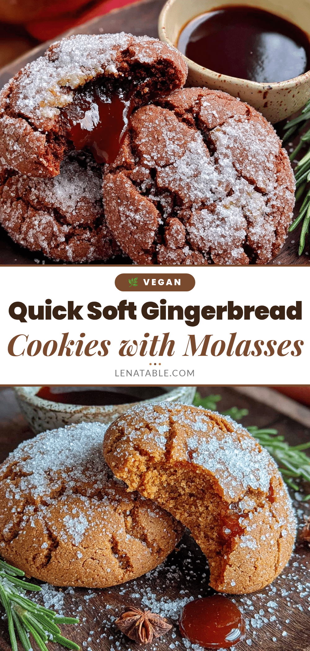 quick soft gingerbread cookies with molasses recipe
