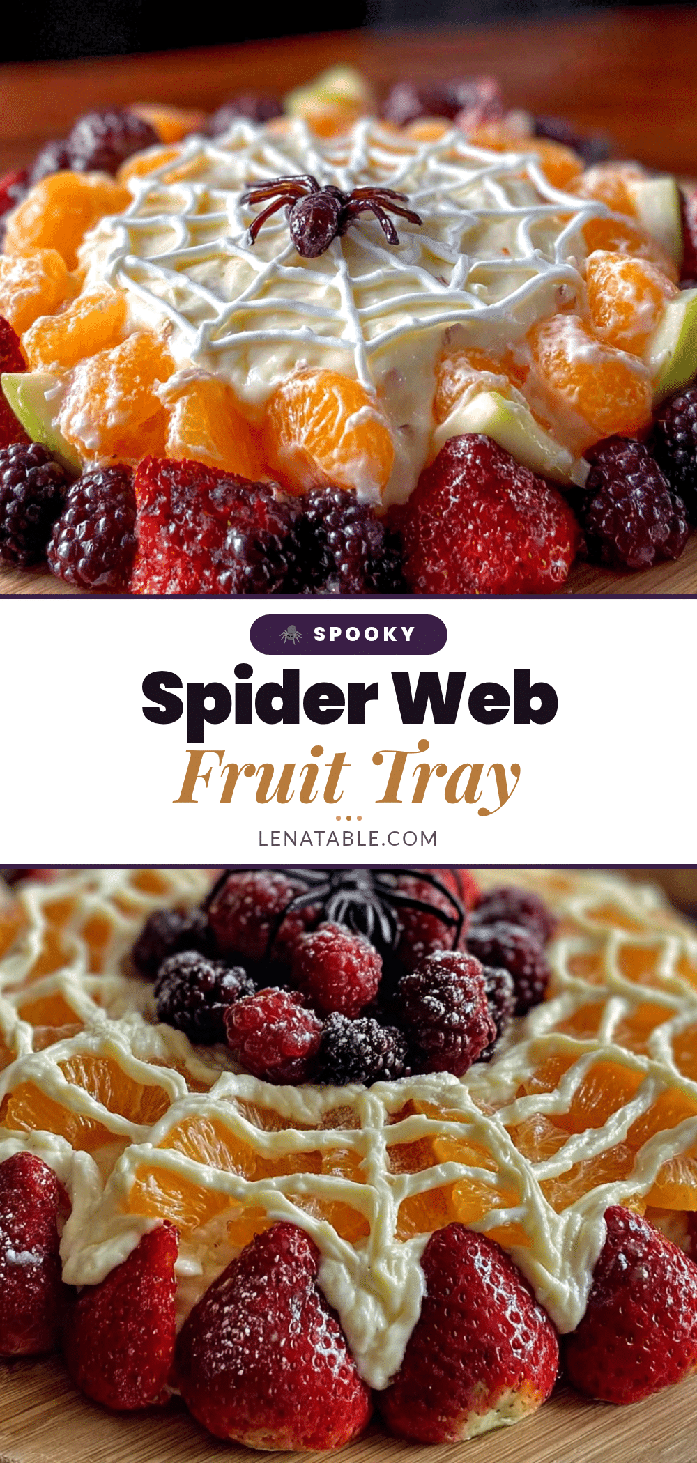 spider web fruit tray recipe