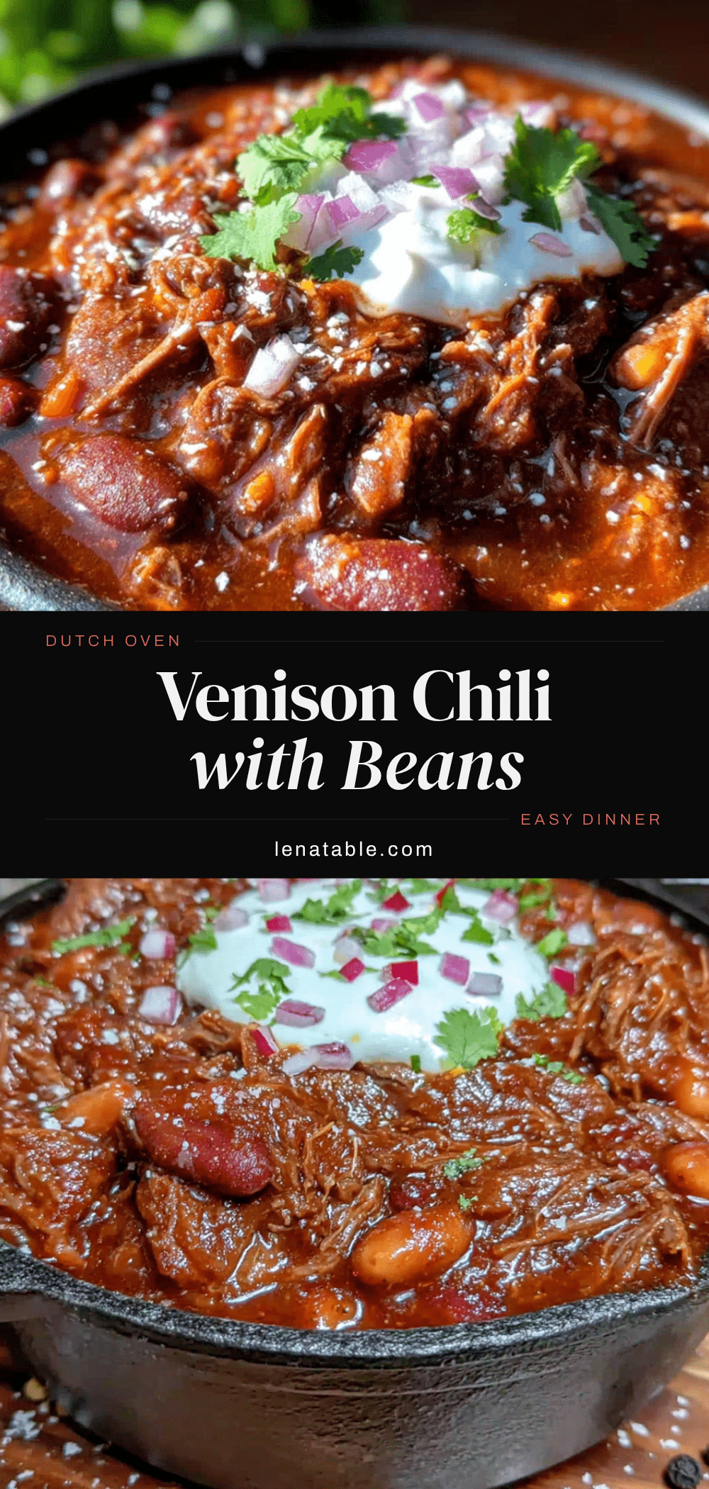 venison chili with beans recipe