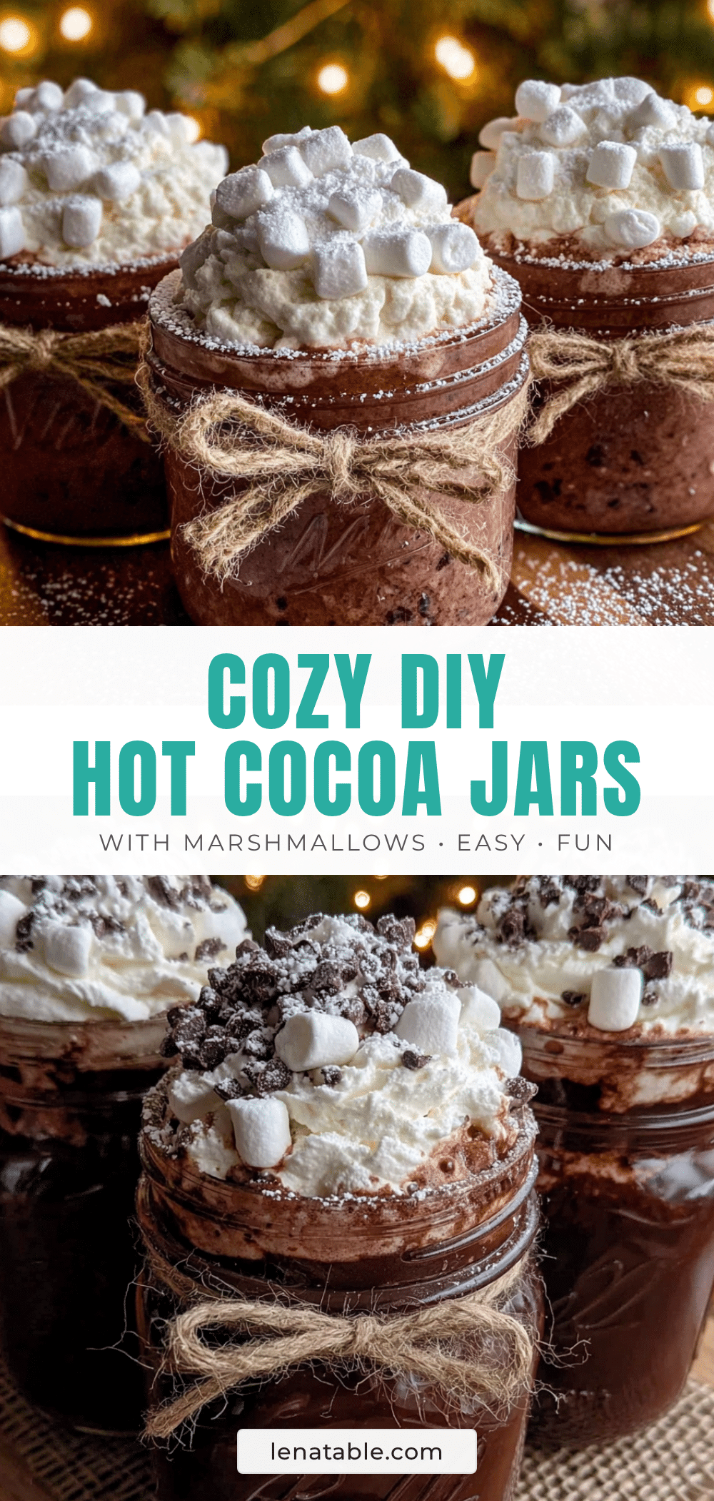 DIY hot cocoa mix jars recipe